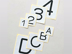 配管用数字・アルファベット表示ステッカー