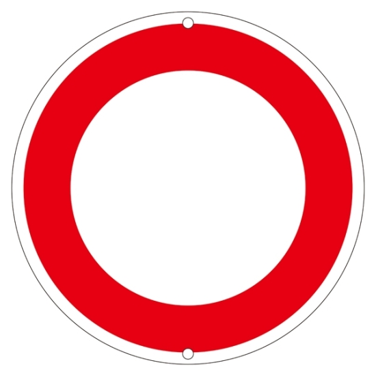 安全用品ストア: 道路標識 600mm丸 表示:空白 (133202) - 道路標識