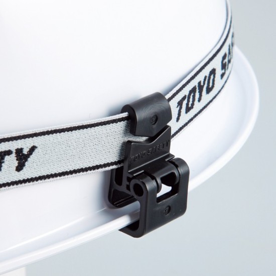 安全用品ストア: ヘルメット用ゴーグルクリップ 2個1組 仕様:ミゾ付き