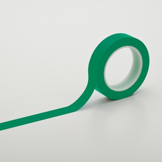 安全用品ストア: クリーンルーム用ラインテープ 緑 サイズ:25mm幅