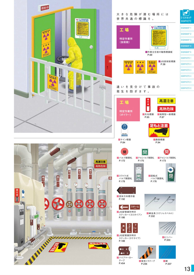 安全用品カタログ P.13 - SIGN MAP (8)