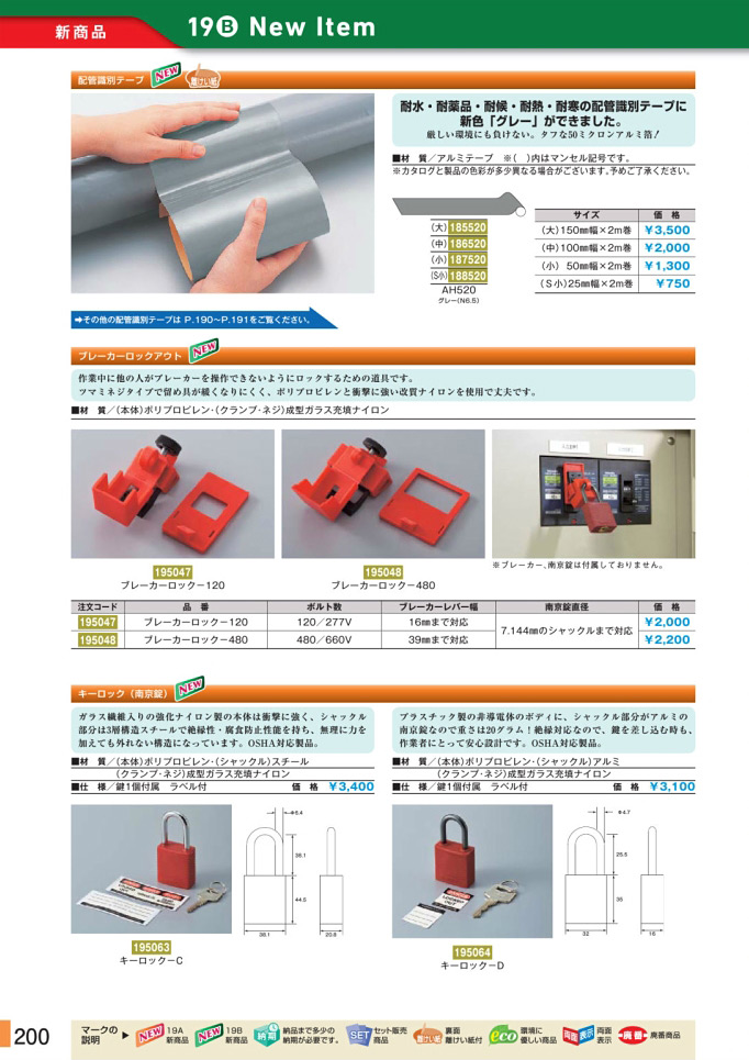 安全用品カタログ P.200 - 新商品 New Item (1)