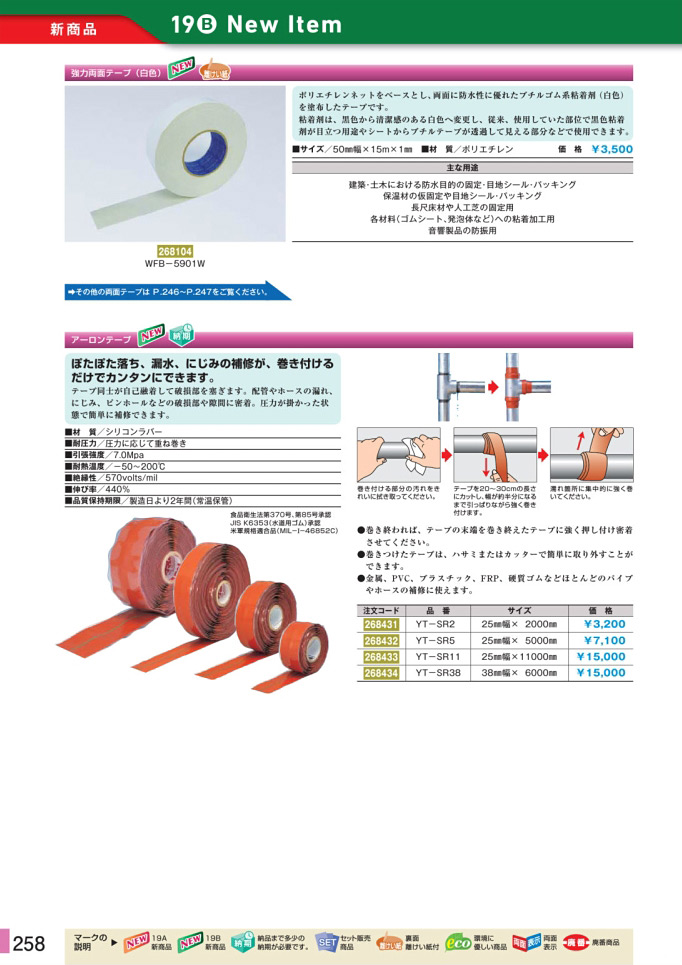 安全用品カタログ P.258-新商品 New Item (8)／新商品 New Item (8)