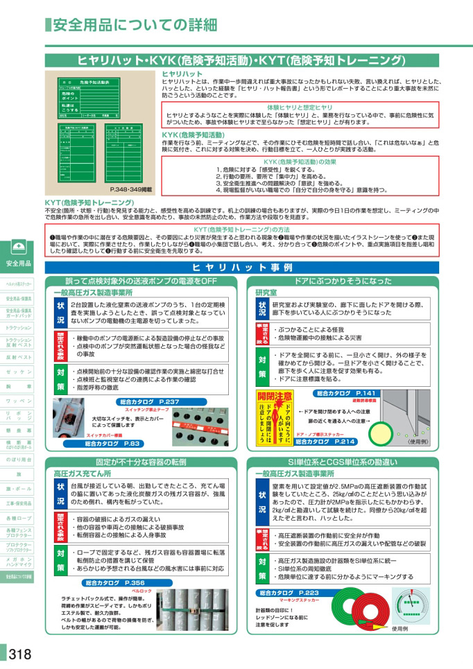 安全用品カタログ P.318 - 安全用品についての詳細 (1)