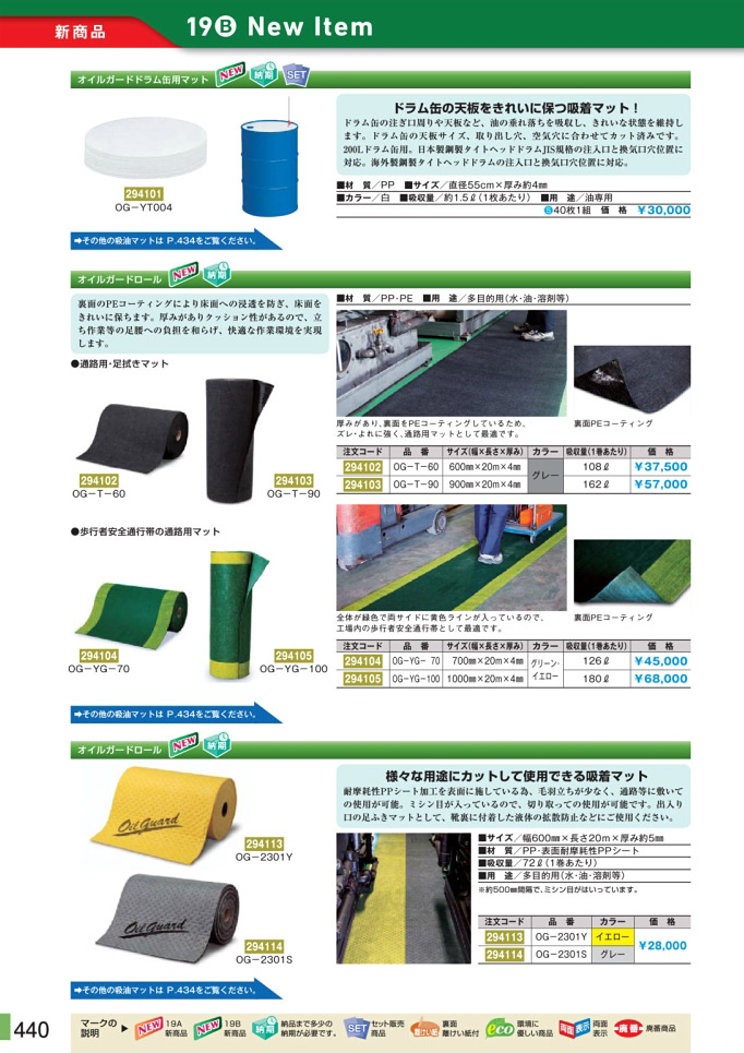 安全用品カタログ P.440 - 新商品 New Item (1)